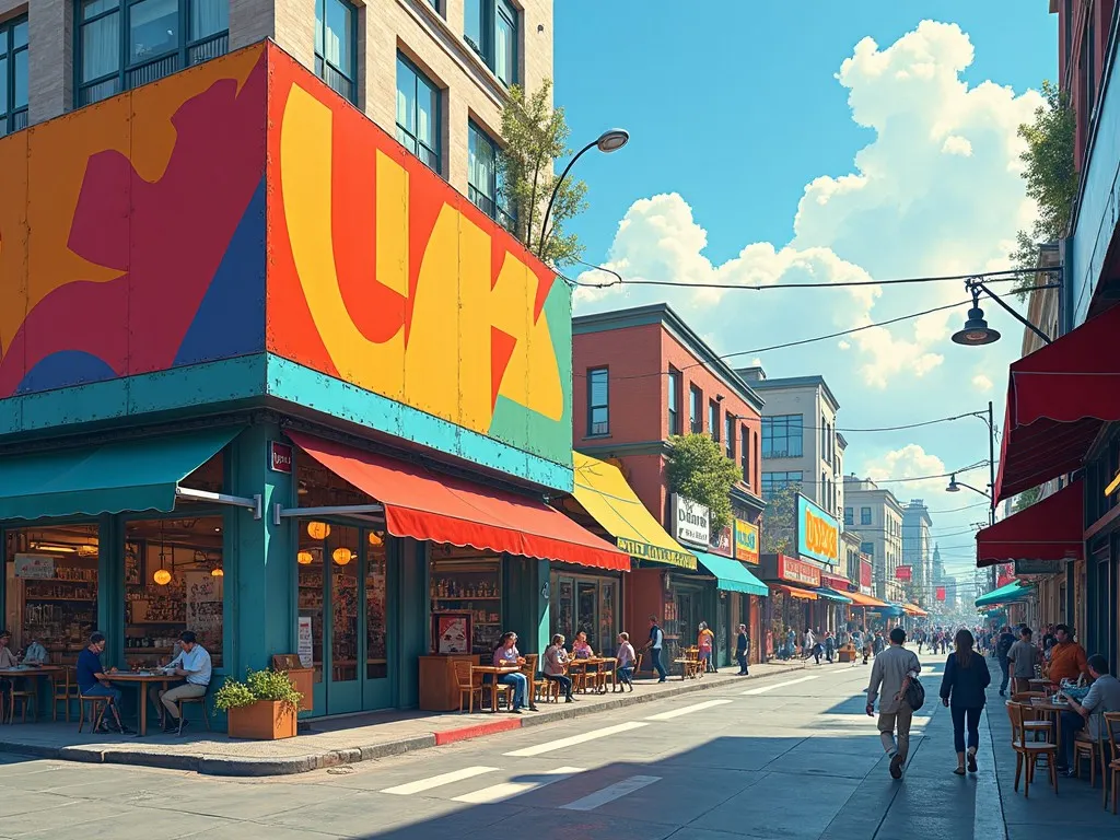 ターポリンを使った広告