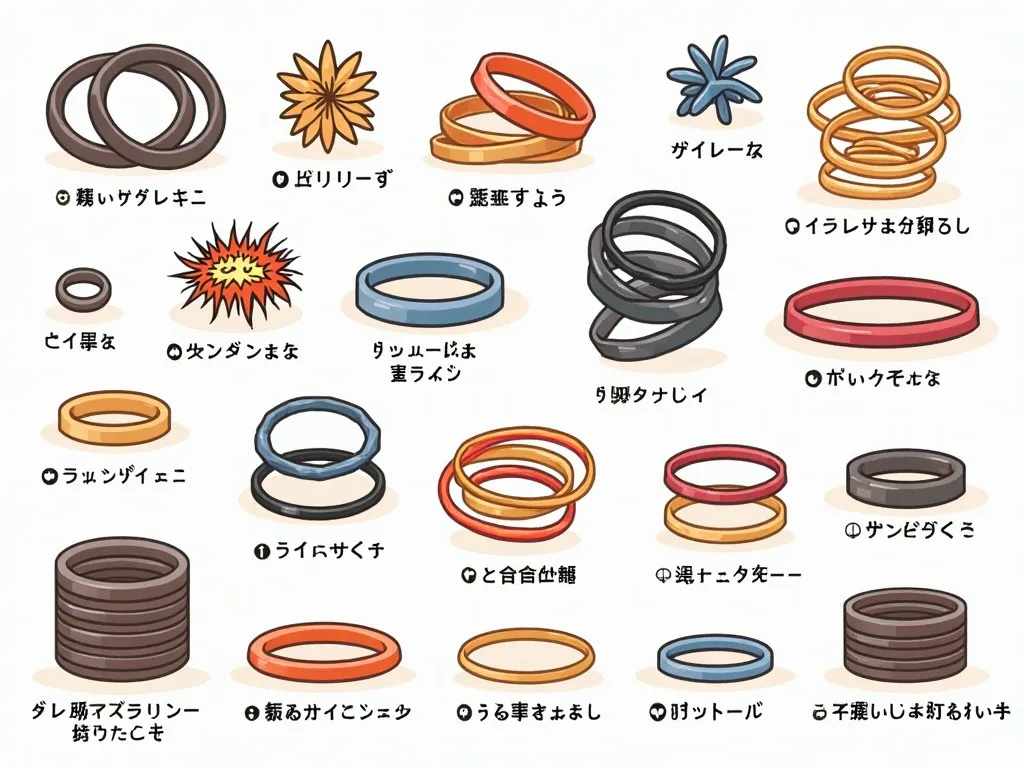 ラバーバンドの種類