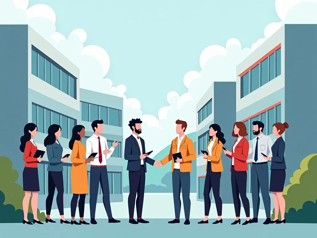 企業と専門学校の関係