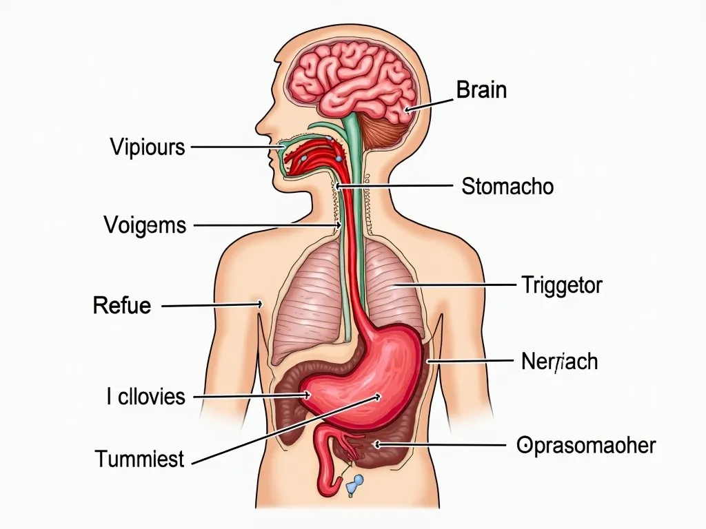 嘔吐反射のメカニズム
