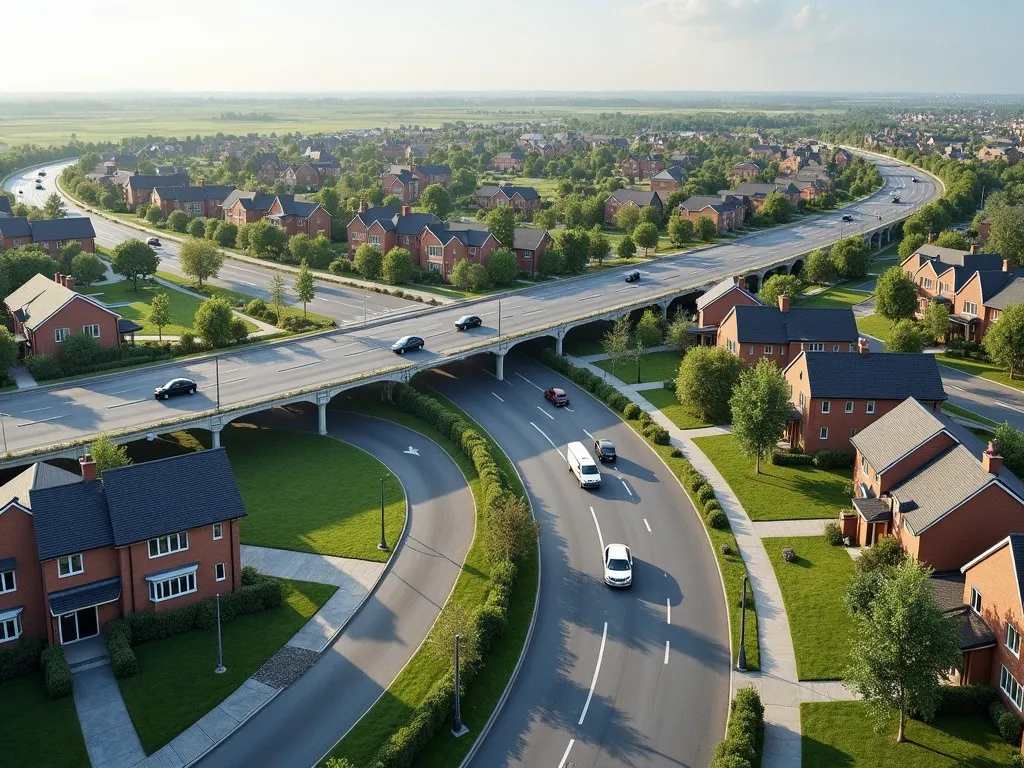 新興住宅地と交通インフラ